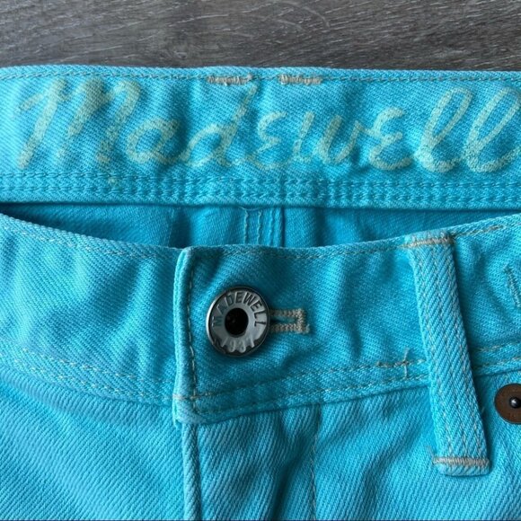 Madewell Raw Hem Denim Blue Shorts - Picture 5 of 16